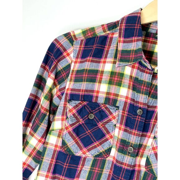 Eddie Bauer Women's Classic Plaid Shirt Size Small 100% Cotton G92 - Picture 4 of 13